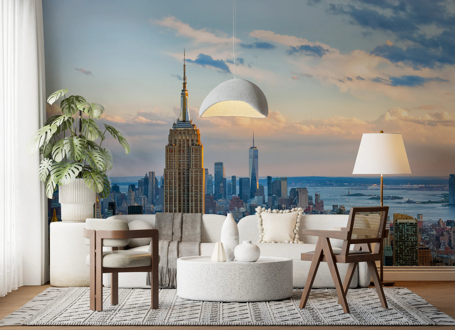 Metropolis Sunset Hues Wall Mural