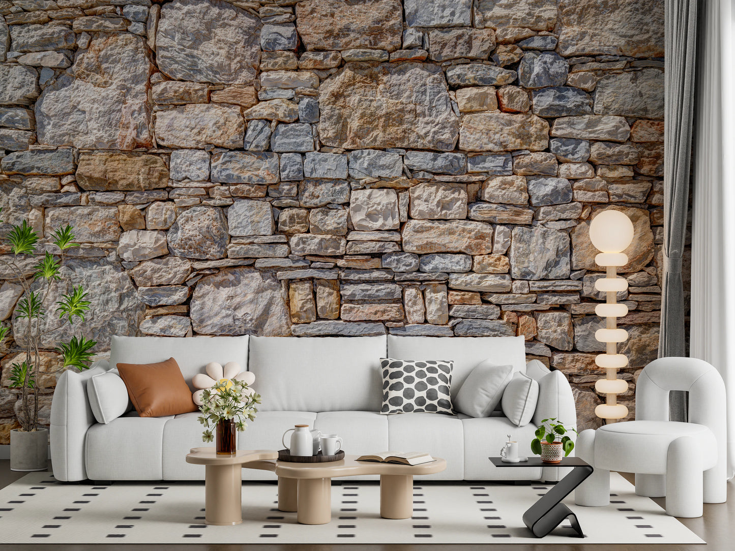 Vintage Rock Wall Effect Wall Mural