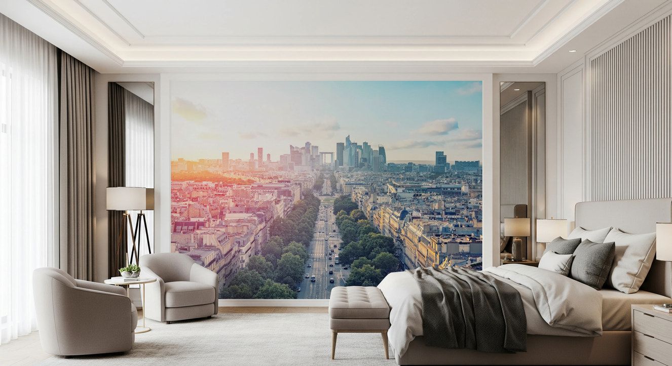 Sunrise Over Paris Wall Mural
