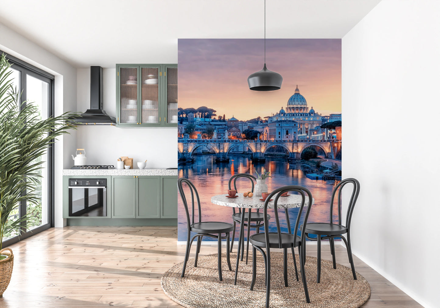 Eternal City Dusk Wall Mural