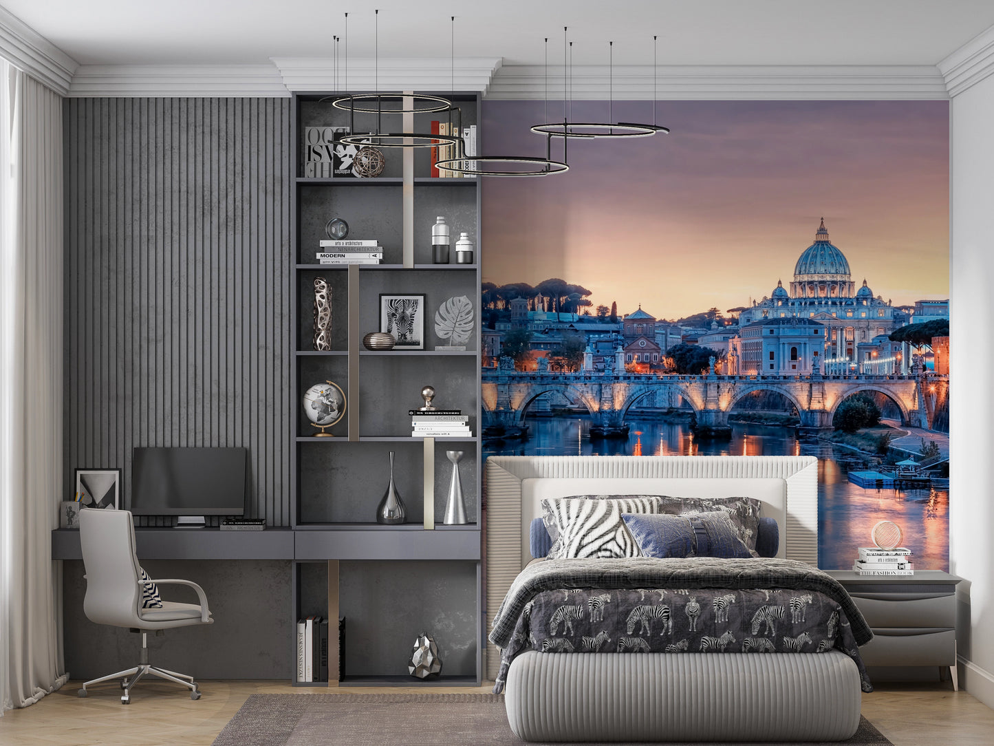 Eternal City Dusk Wall Mural