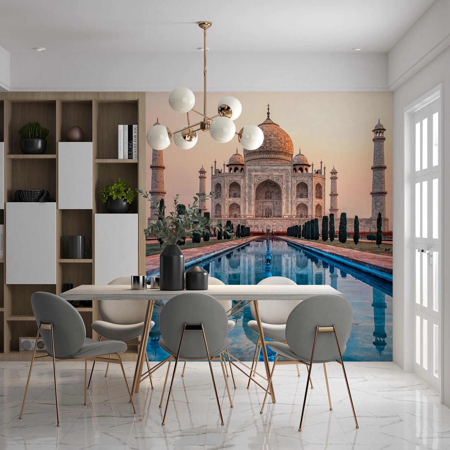 Taj Reflection Wall Mural