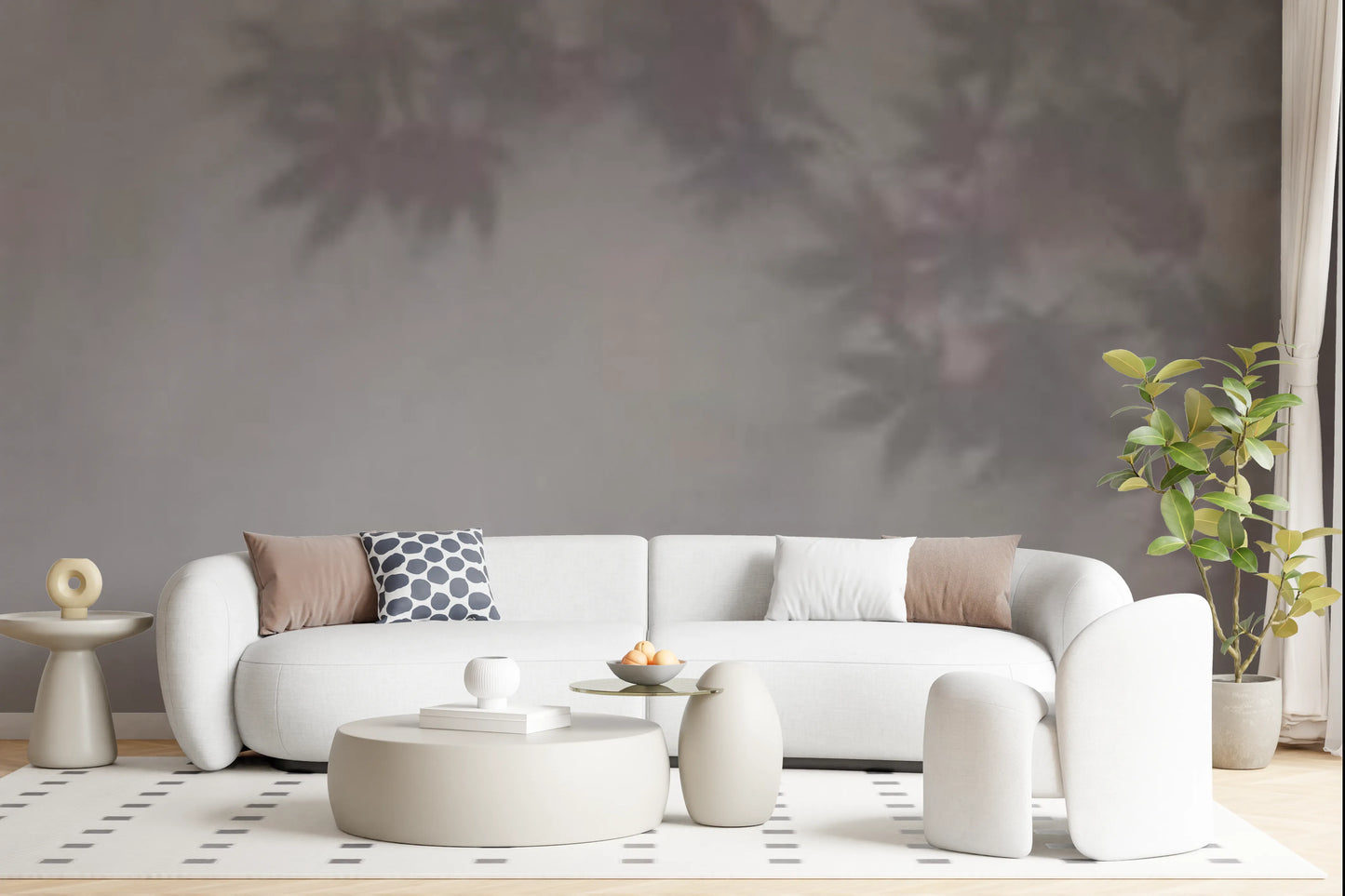 Soft Foliage Haze Wall Mural