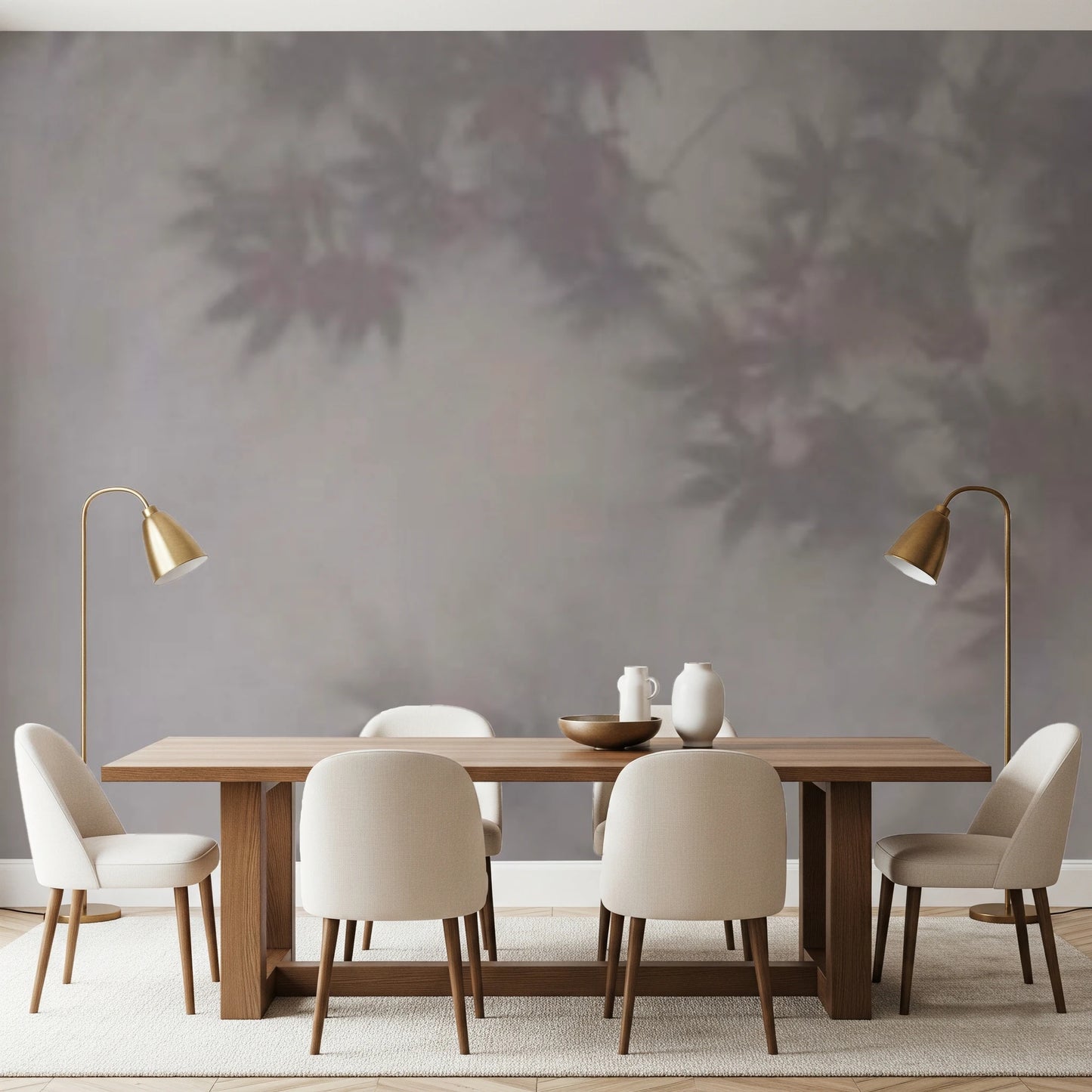 Soft Foliage Haze Wall Mural