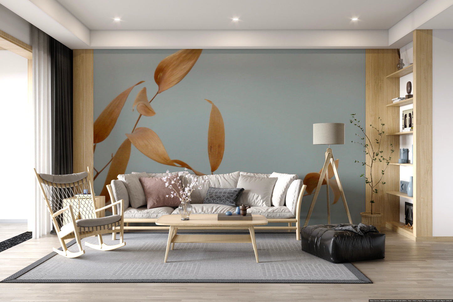 Amber Whispers Wall Mural