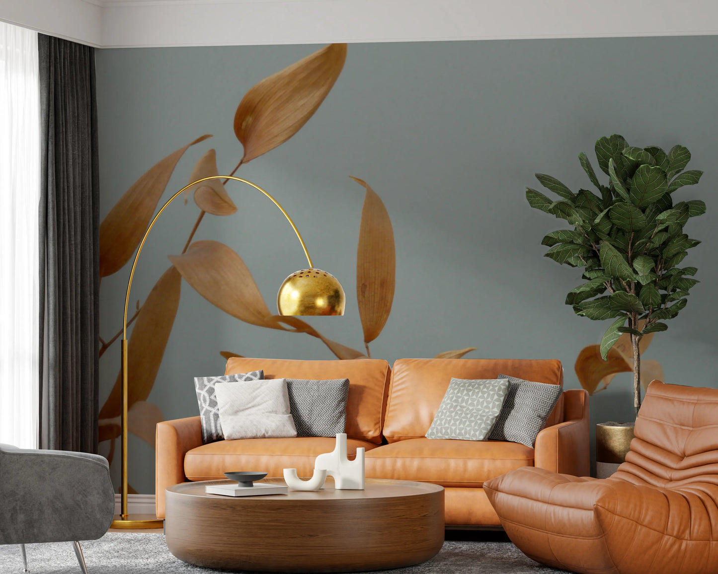 Amber Whispers Wall Mural