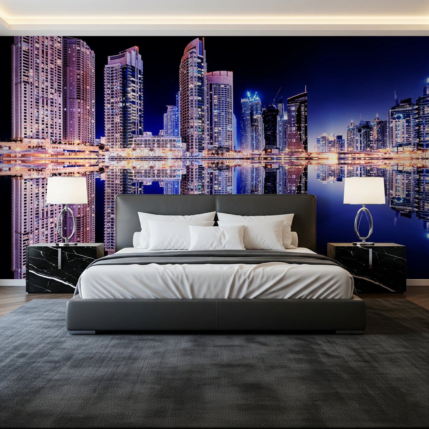 Cityscape Reflections Wall Mural