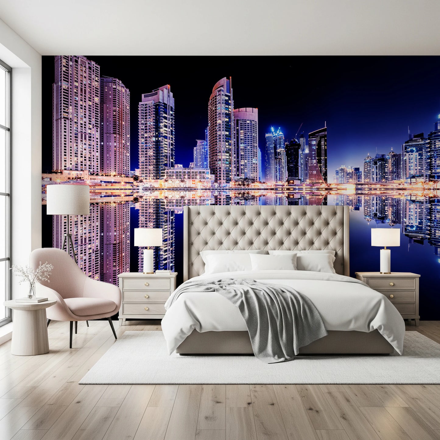 Cityscape Reflections Wall Mural