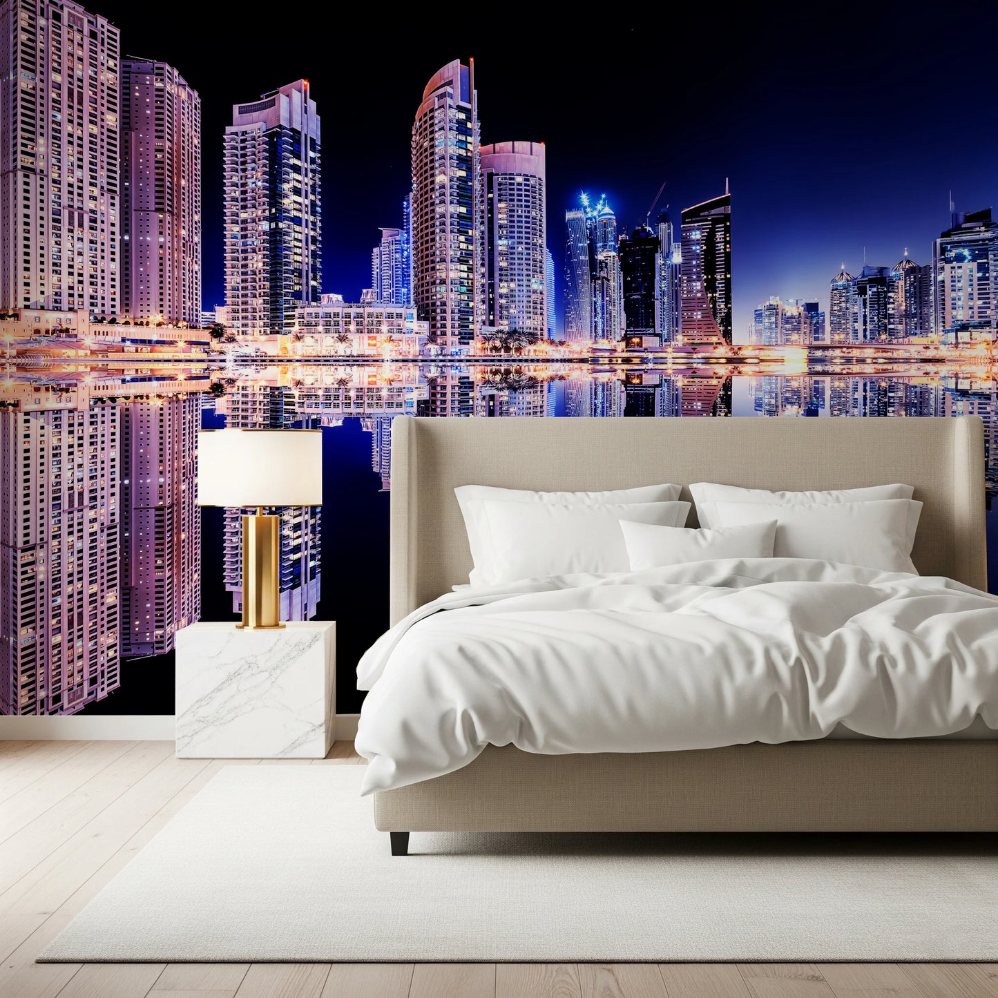 Cityscape Reflections Wall Mural