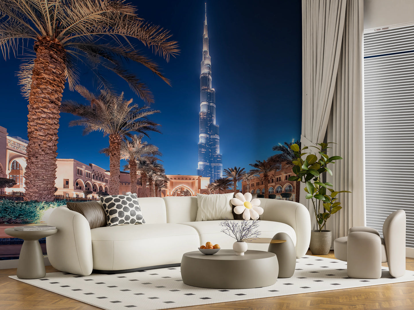 Burj Reflection Wall Mural