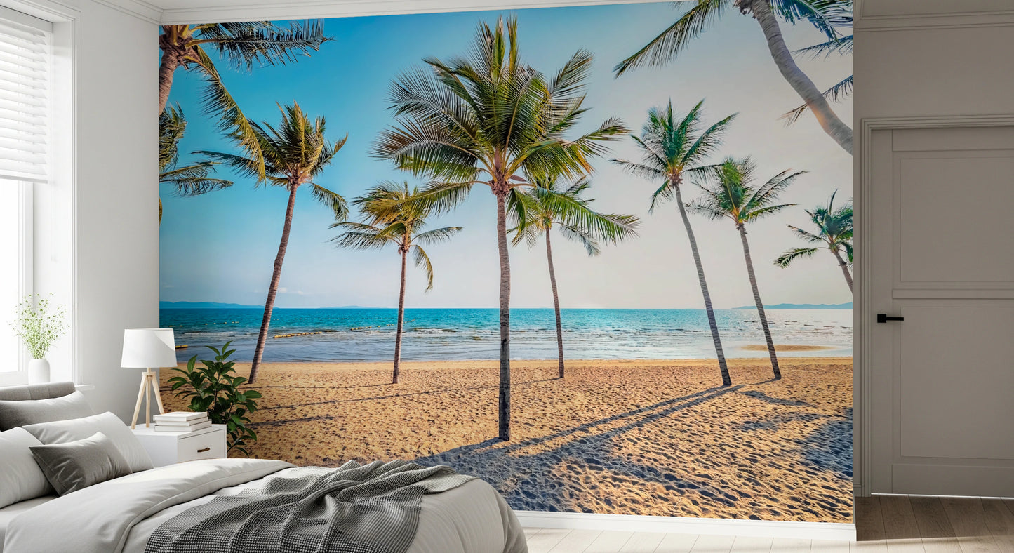 Tropical Beach Scene Wall Mural