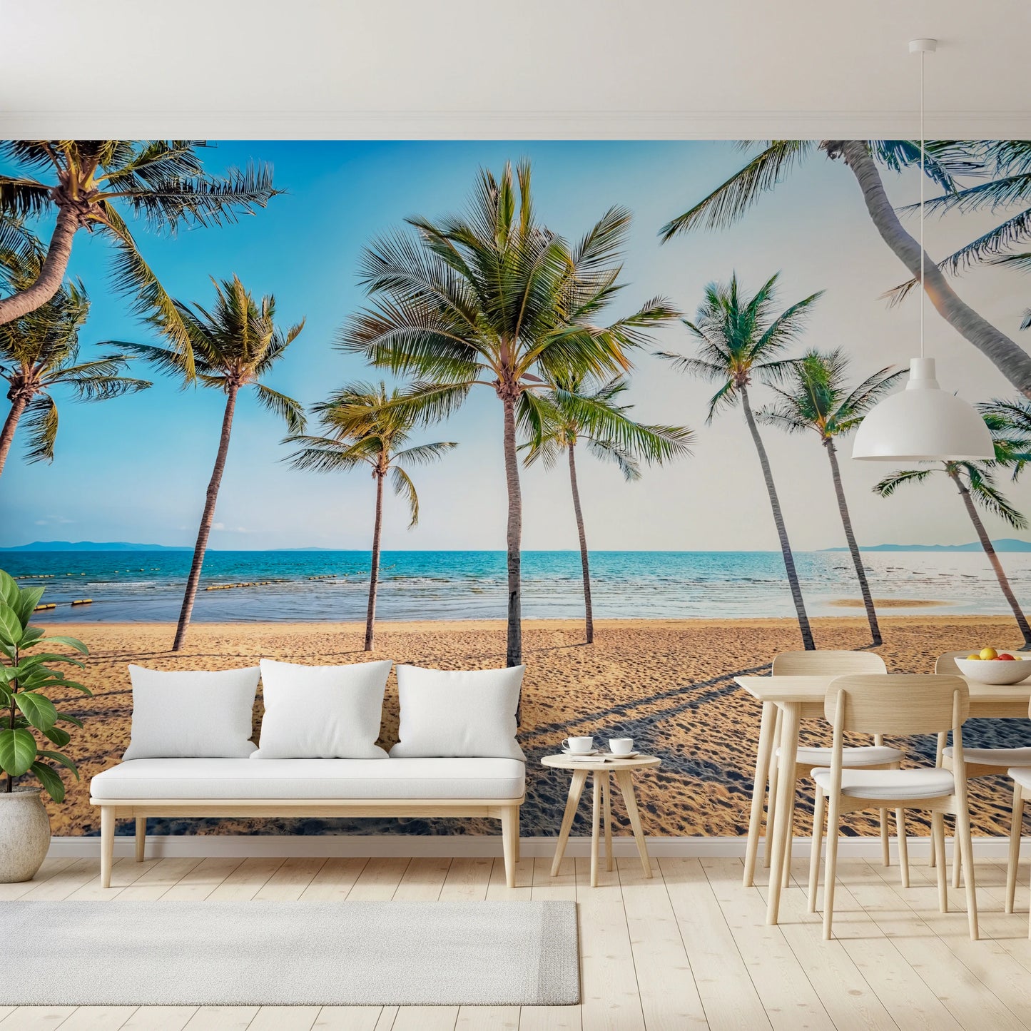 Tropical Beach Scene Wall Mural