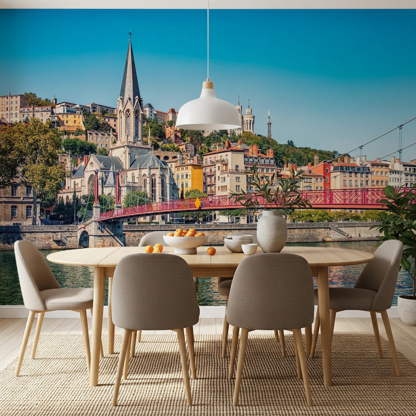 Lyon Landmarks Wall Mural