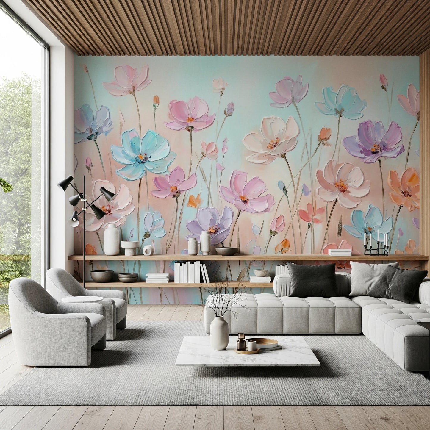 Blossom Haze Wall Mural
