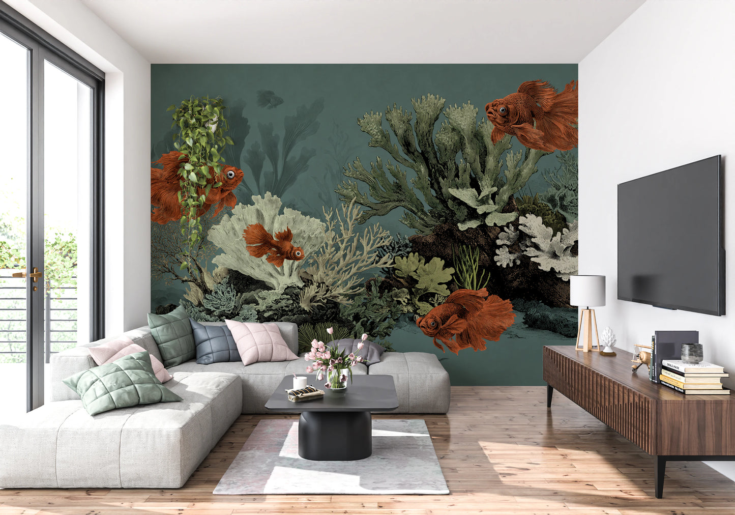 The Aquarium - Petrol Wall Mural