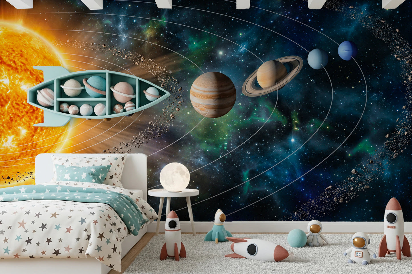 Solar System Symphony Wall Mural