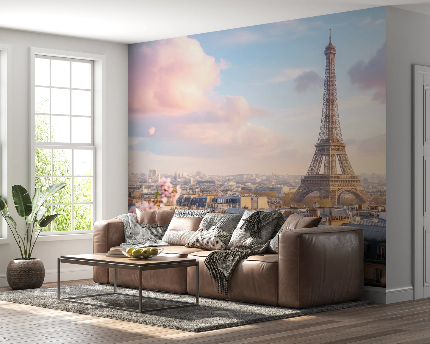 Eiffel Bloom Wall Mural