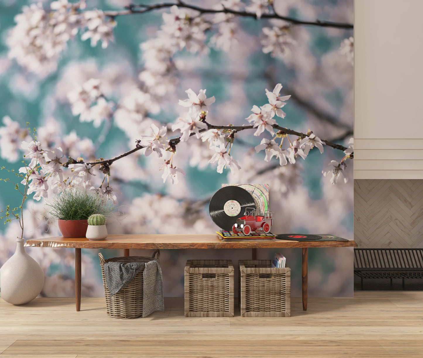 Cherry Bloom Serenity Wall Mural