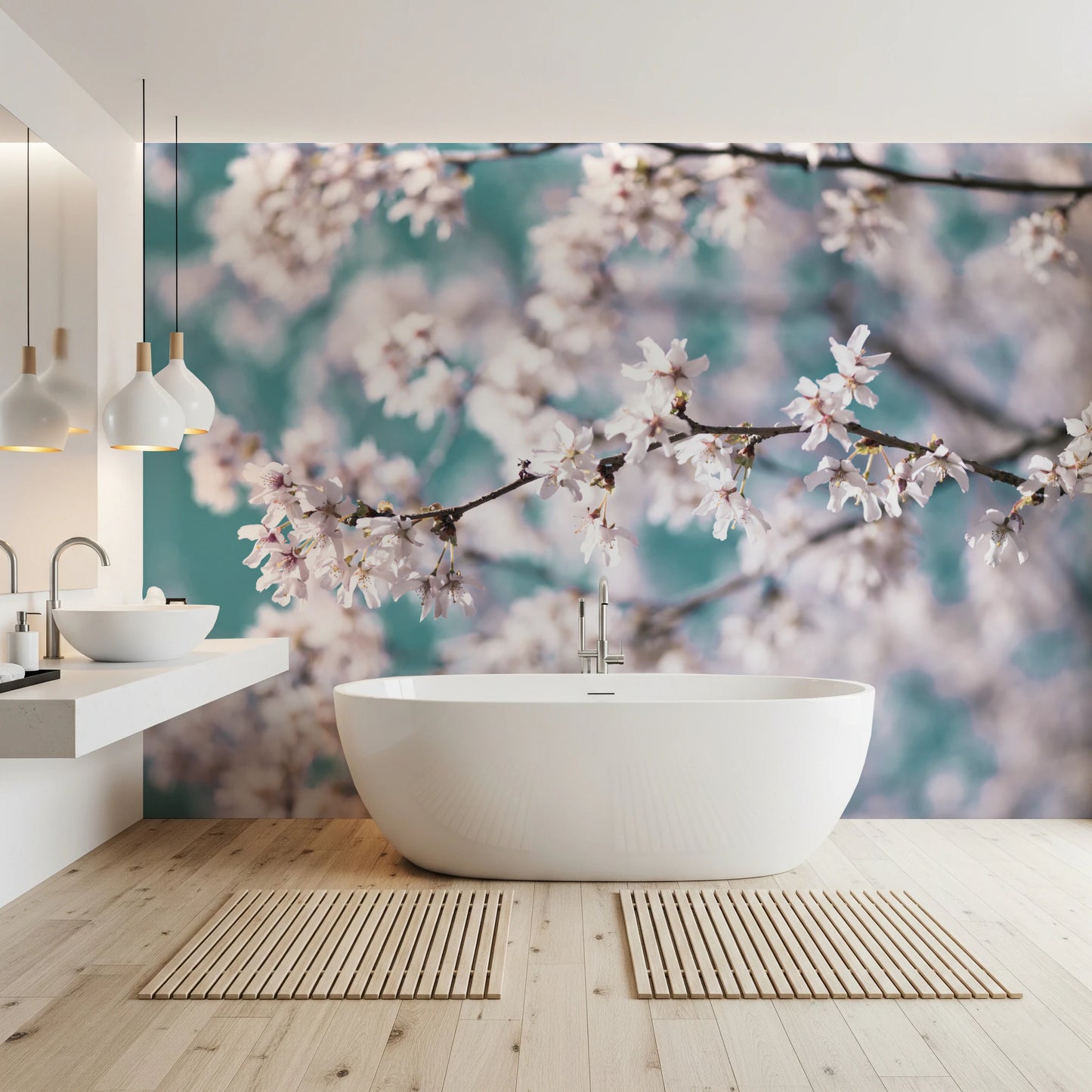 Cherry Bloom Serenity Wall Mural