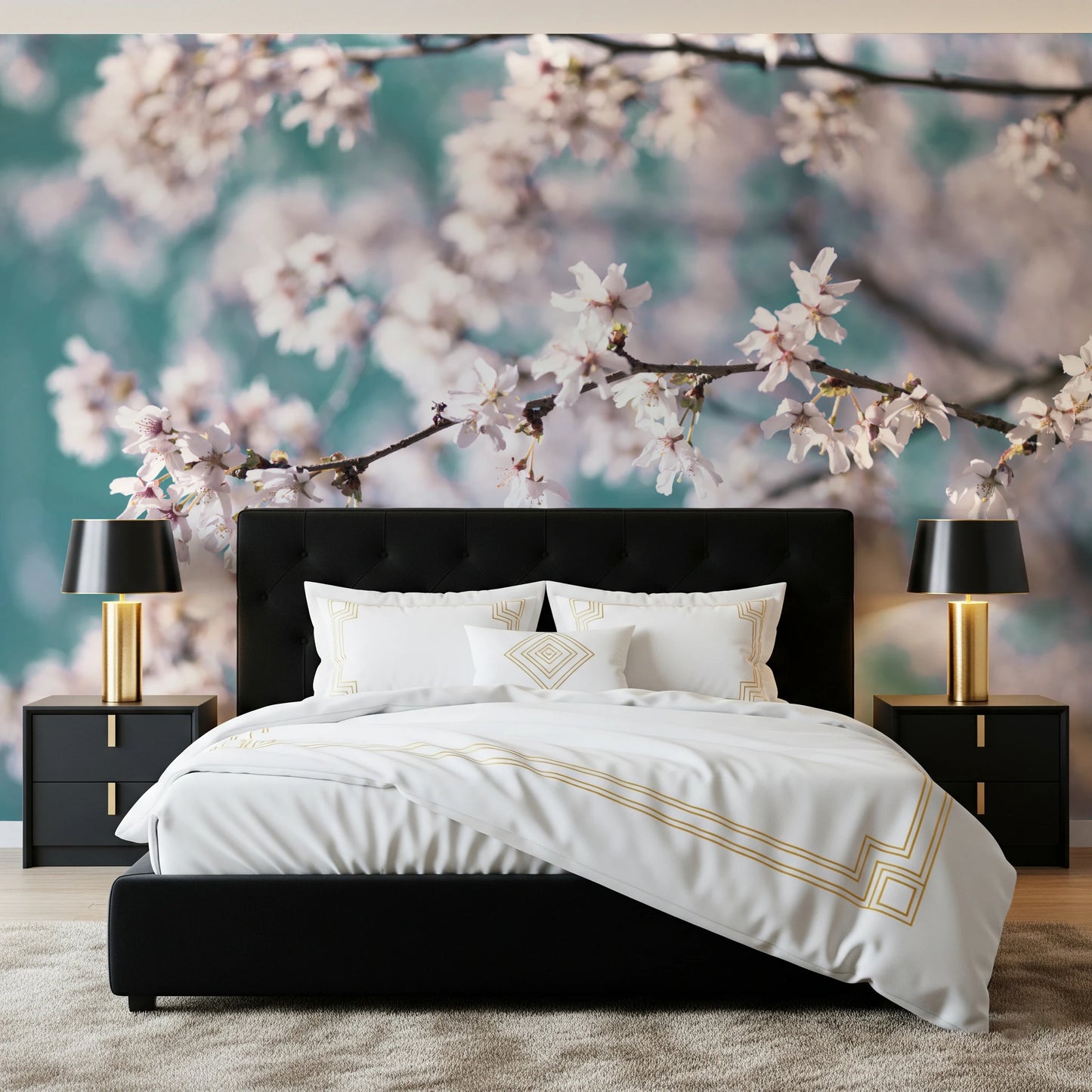 Cherry Bloom Serenity Wall Mural