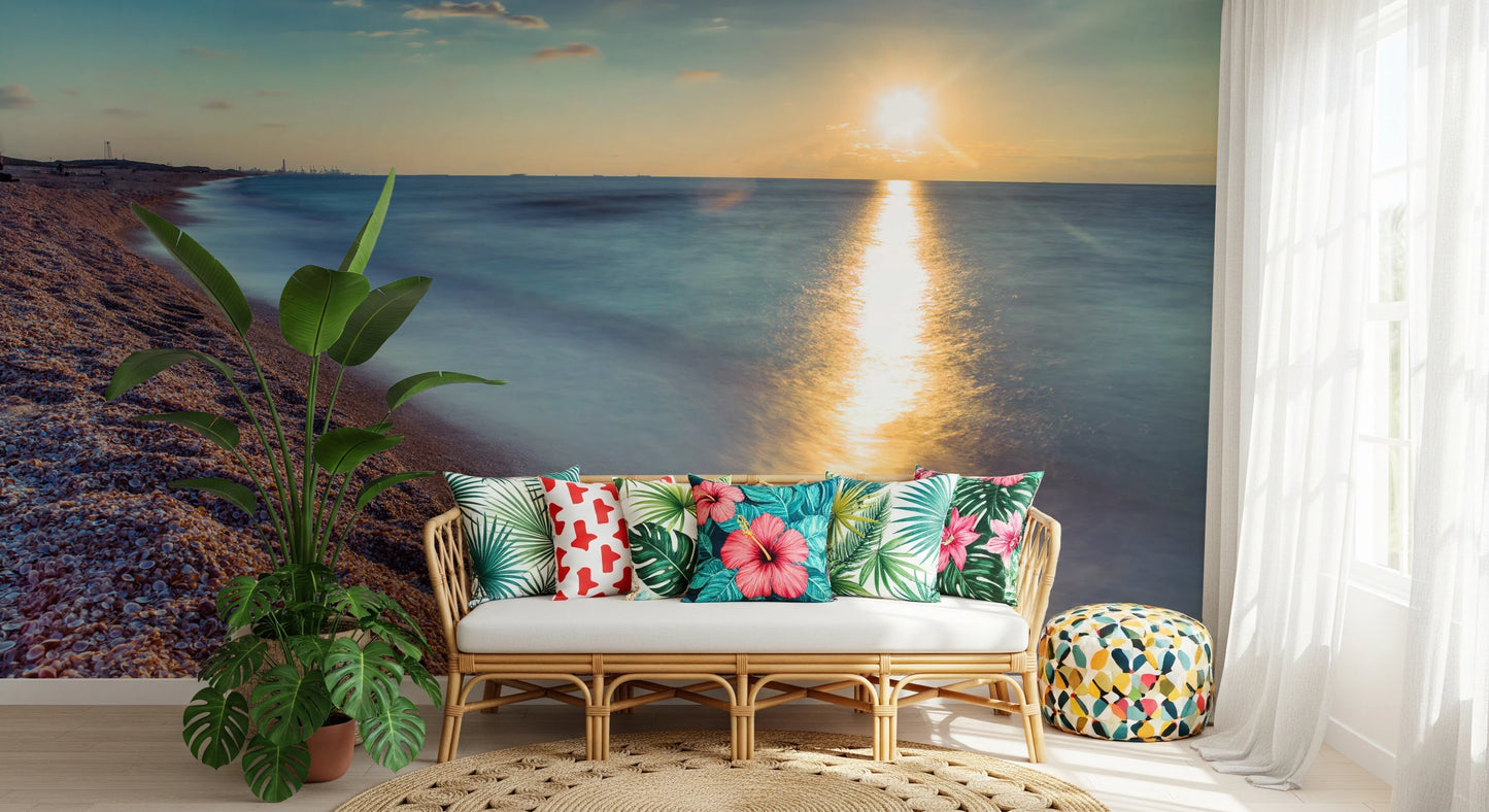 Golden Hour Shores Wall Mural