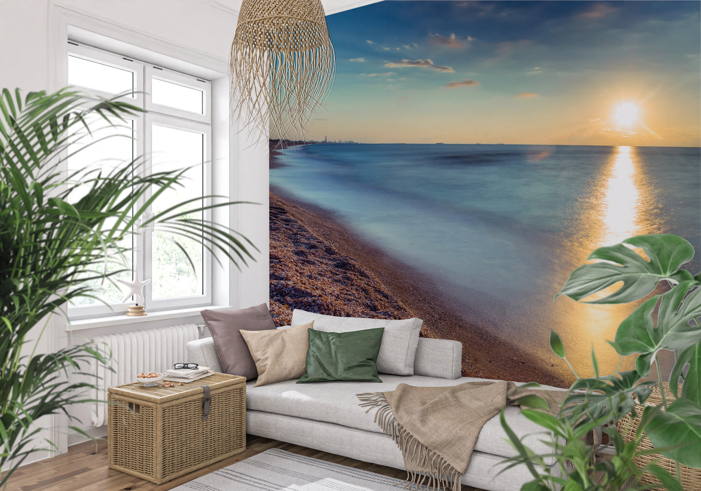 Golden Hour Shores Wall Mural