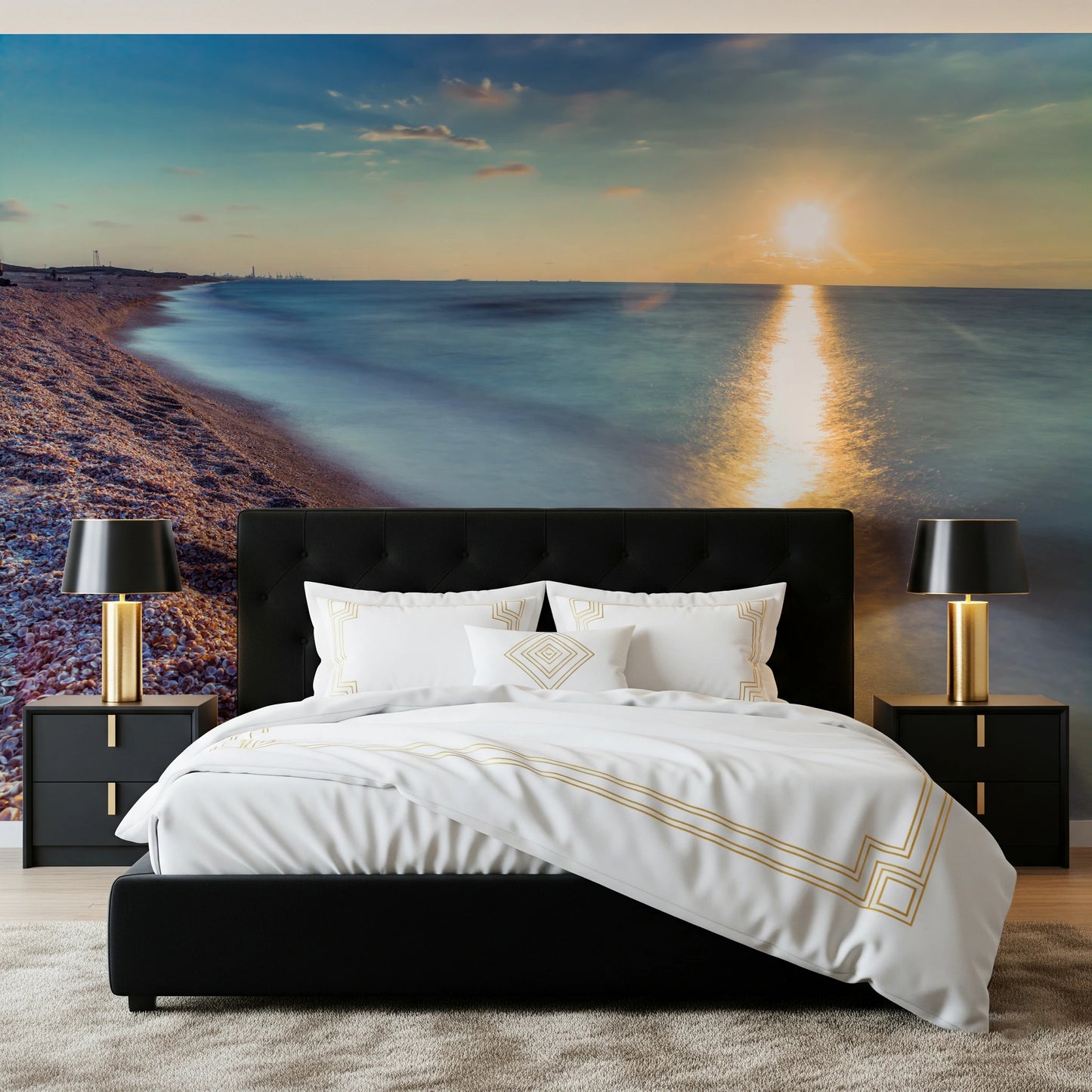 Golden Hour Shores Wall Mural