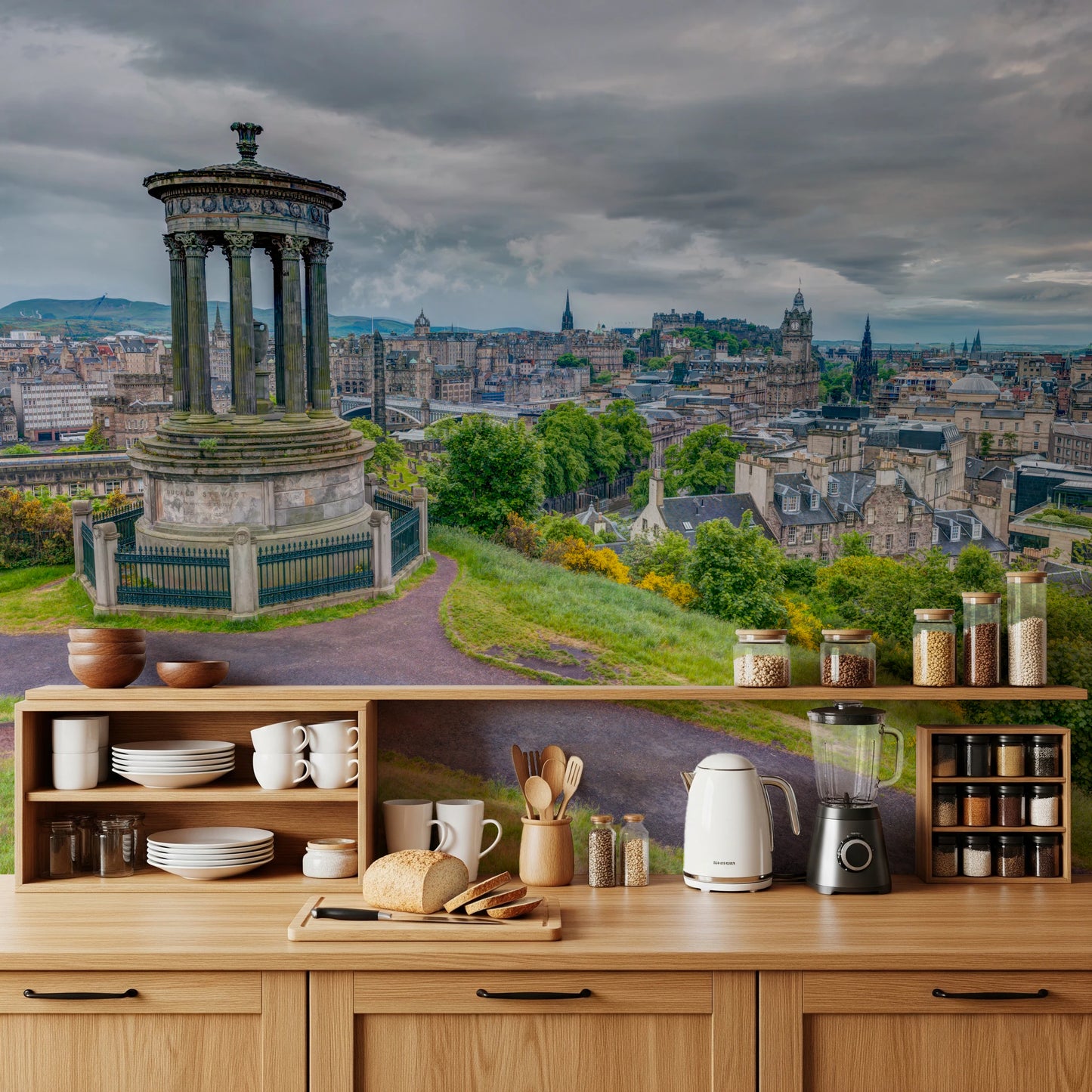 Majestic Hilltop View Wall Mural