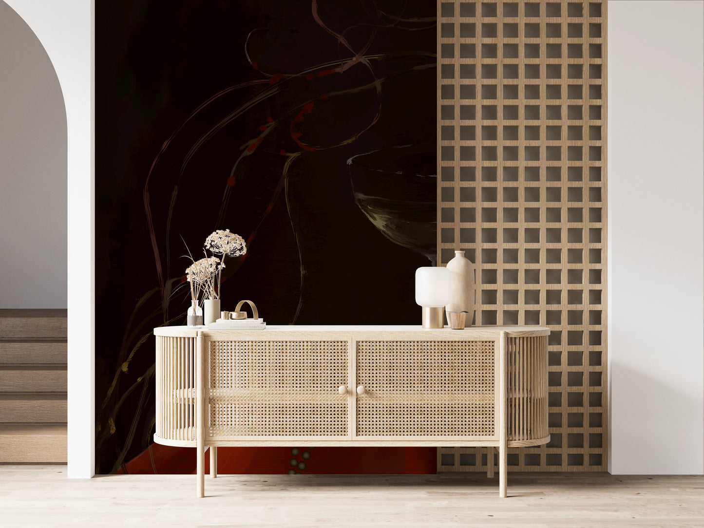 Moody Vintage Baroque Still Life Art Wall Mural