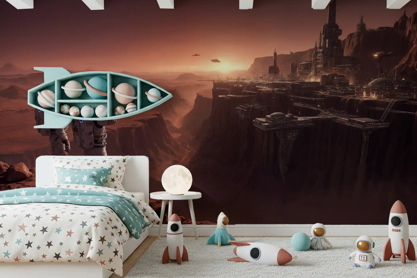 Mars Colony Vista Wall Mural