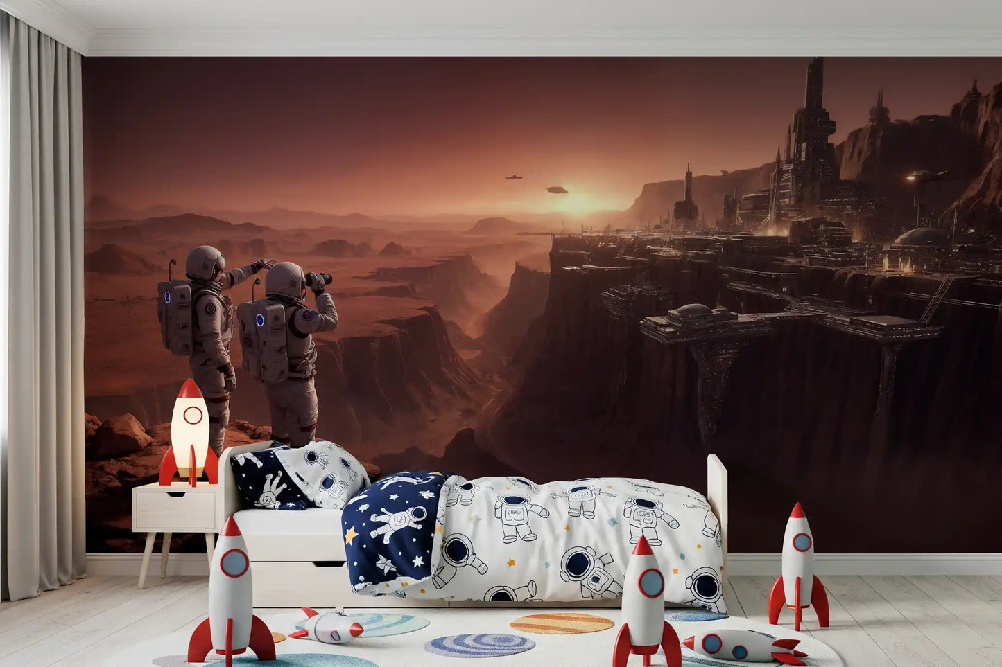 Mars Colony Vista Wall Mural