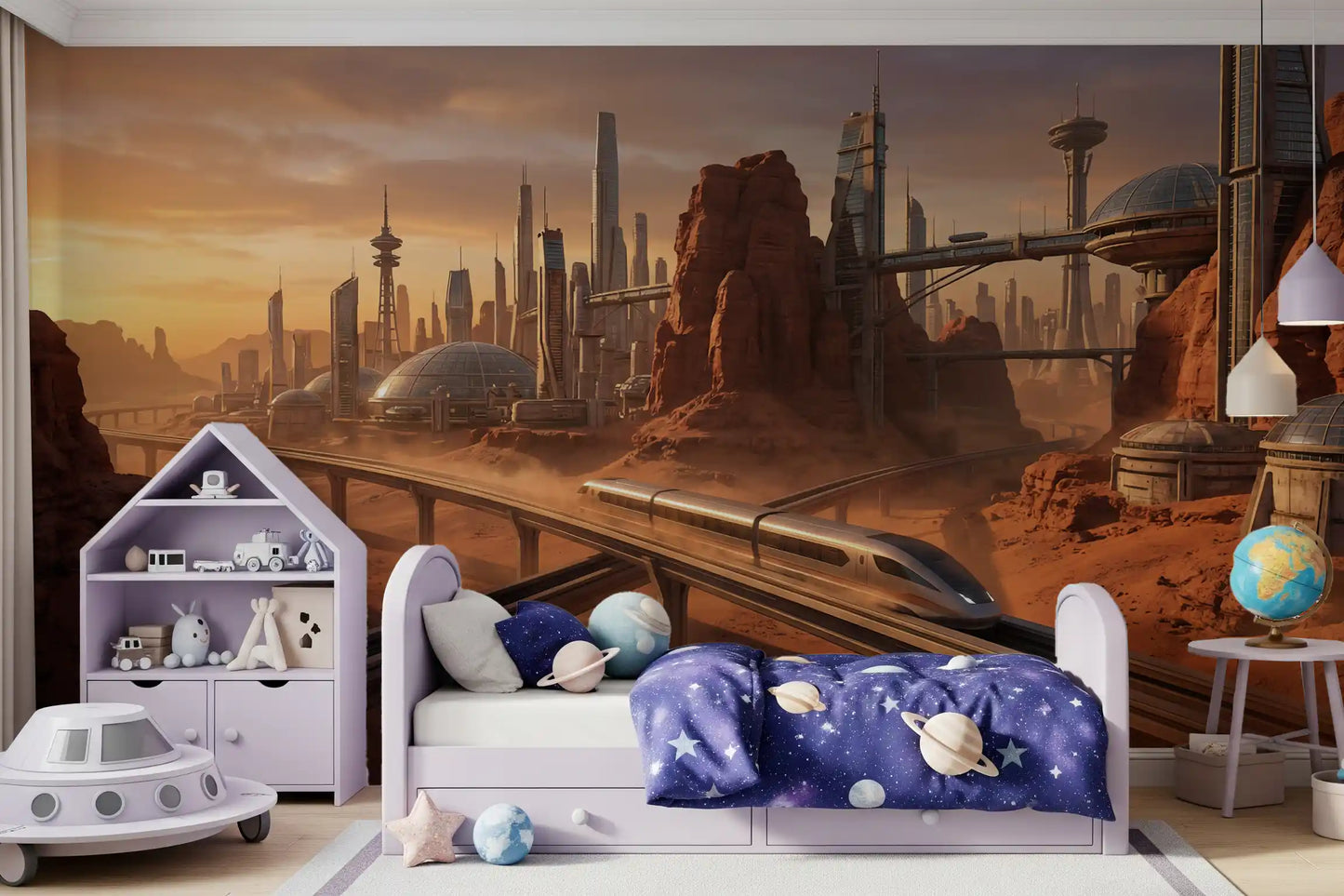 Martian Metropolis Wall Mural