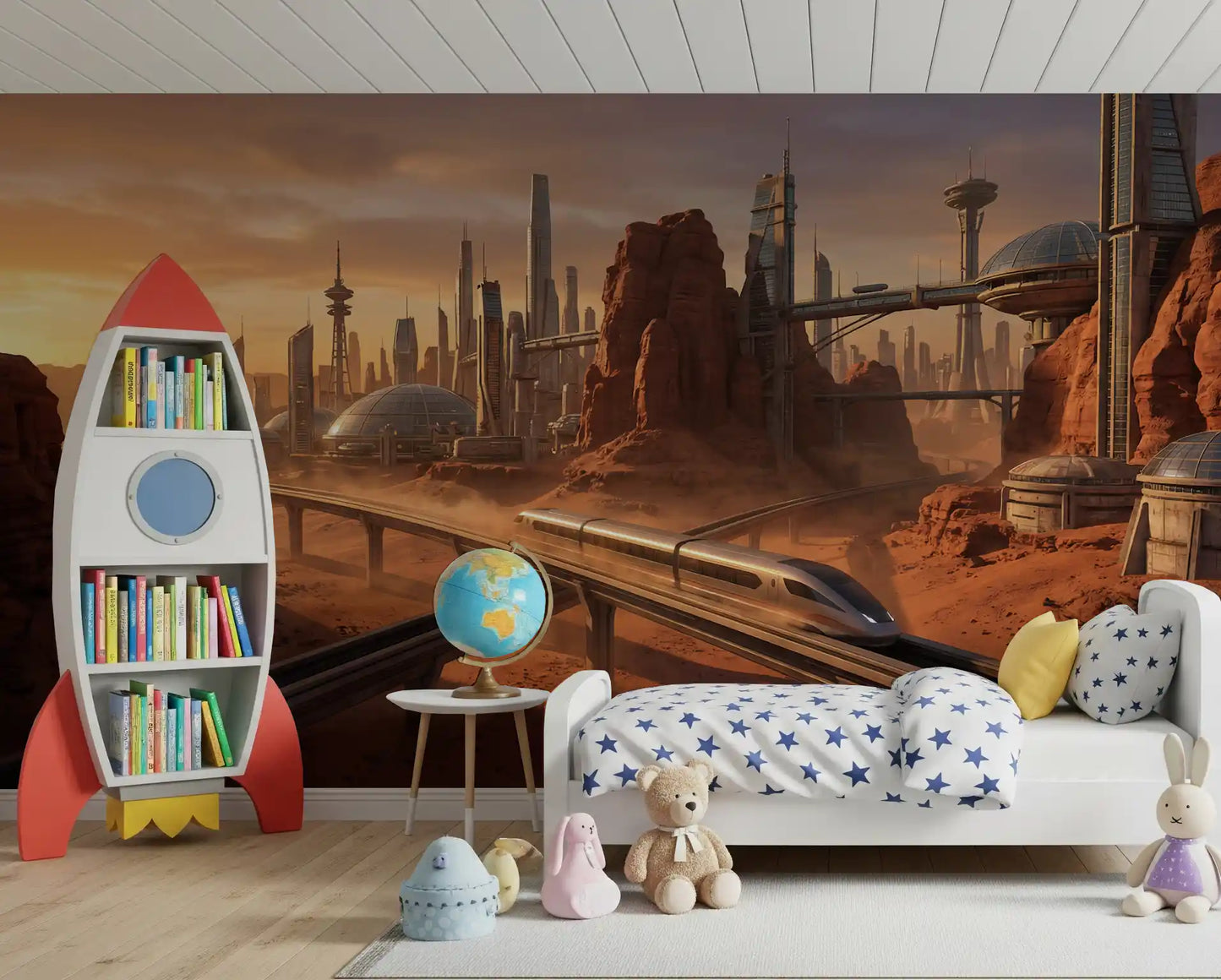 Martian Metropolis Wall Mural