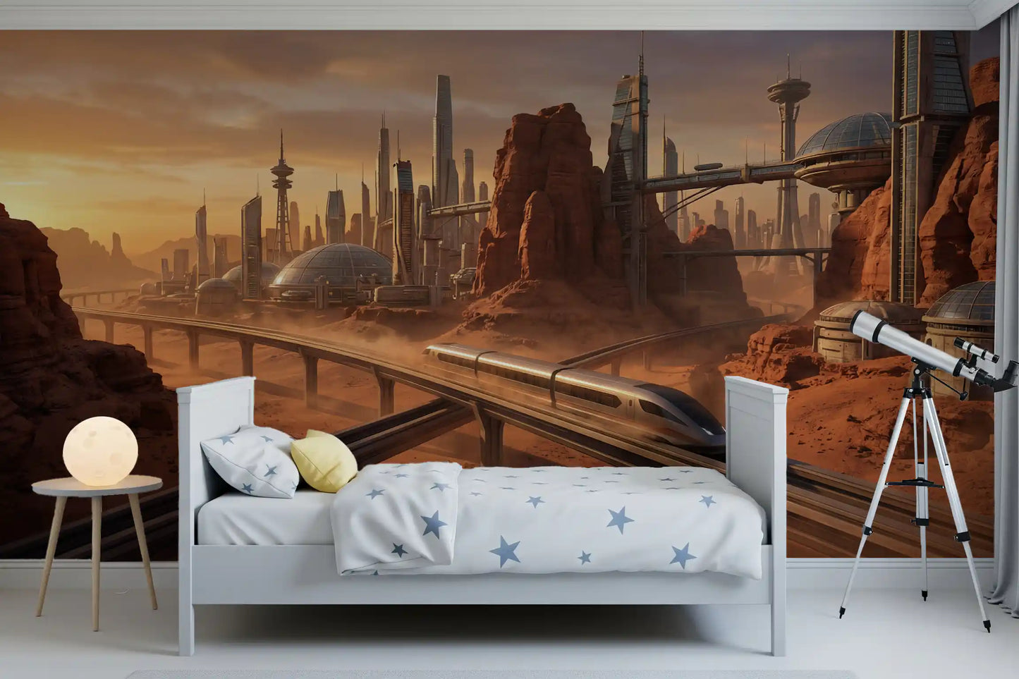 Martian Metropolis Wall Mural