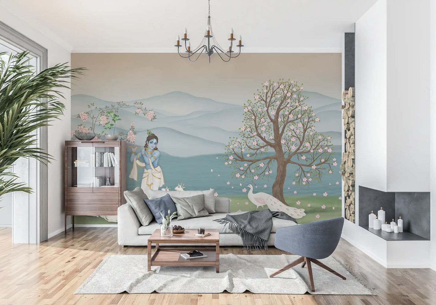 Divine Serenity Garden Wall Mural