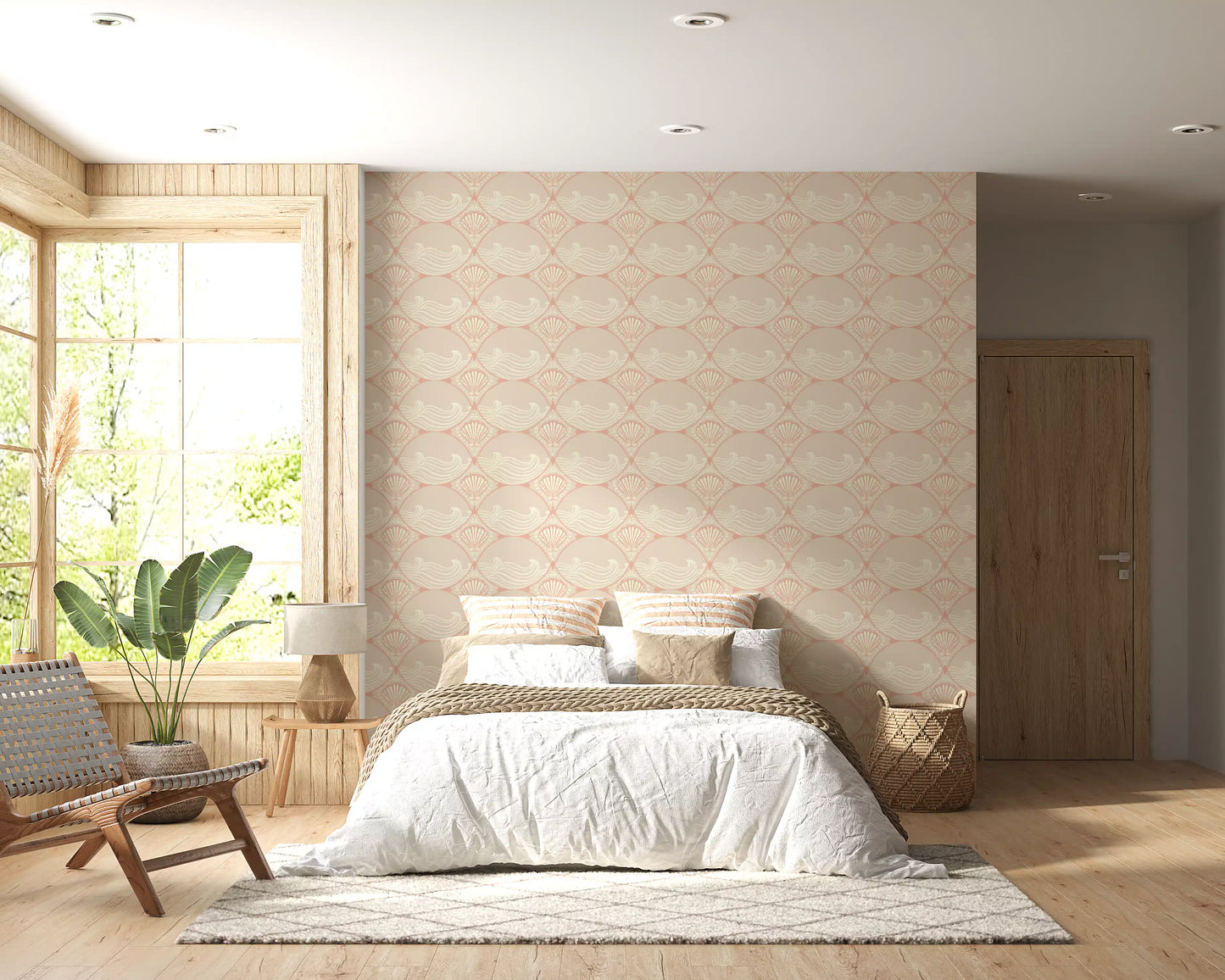 Seaside Serenity Pattern Wallpaper⁠