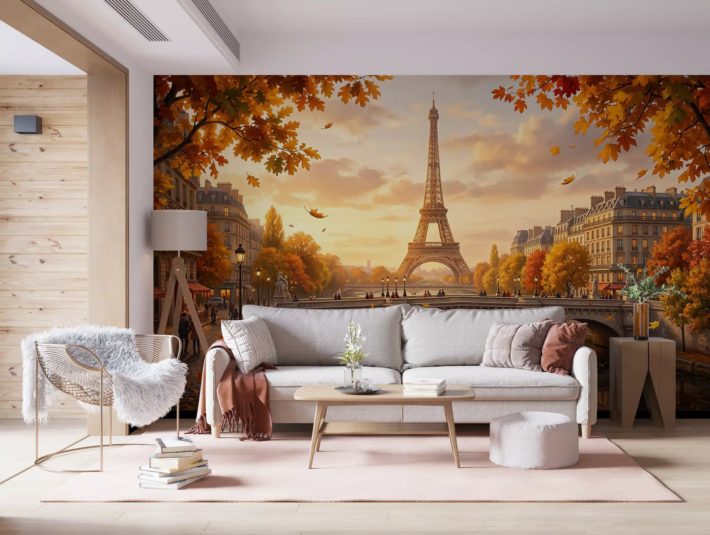 Parisian Autumn vibes Wall Mural