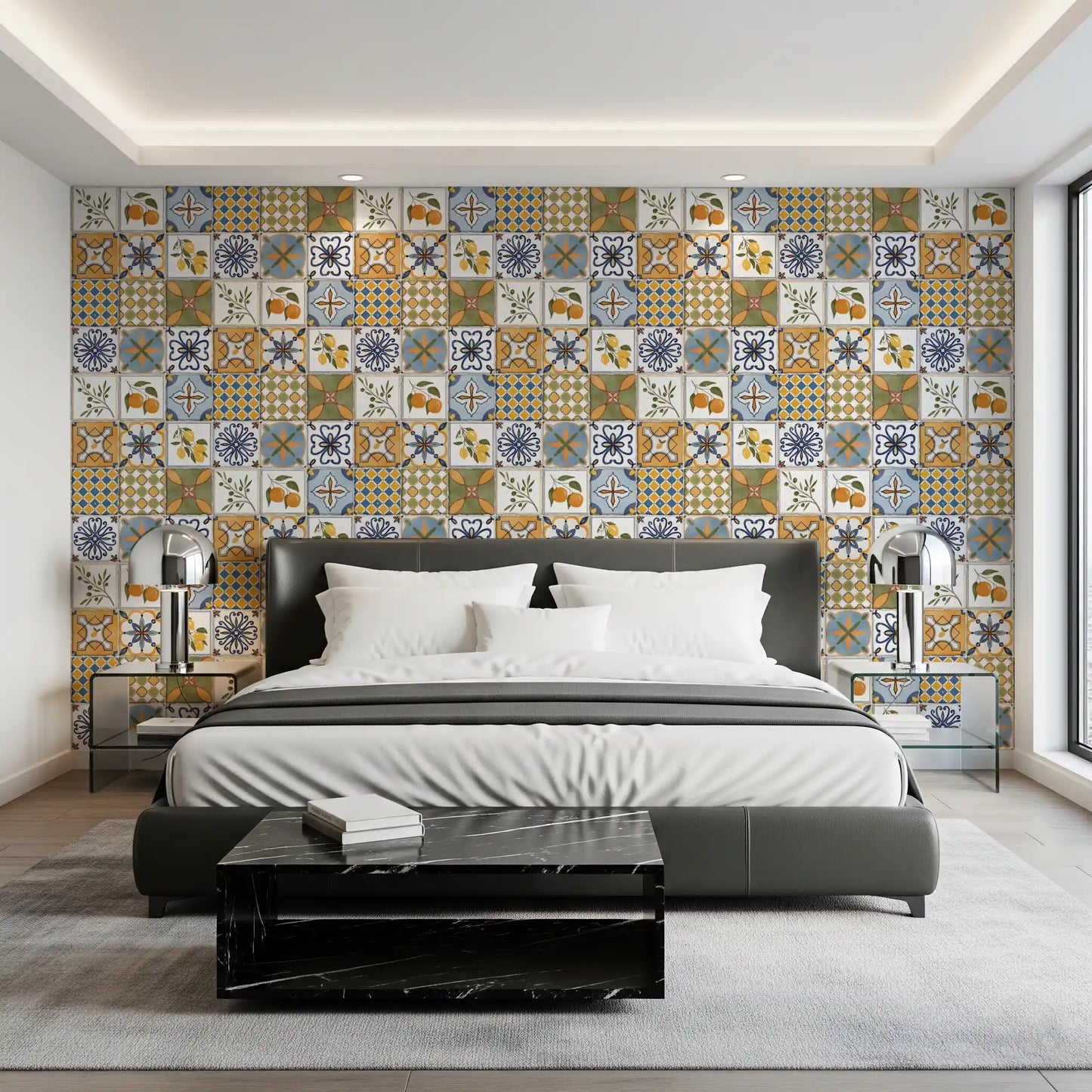 Mediterranean Majolica Tiles Wallpaper⁠