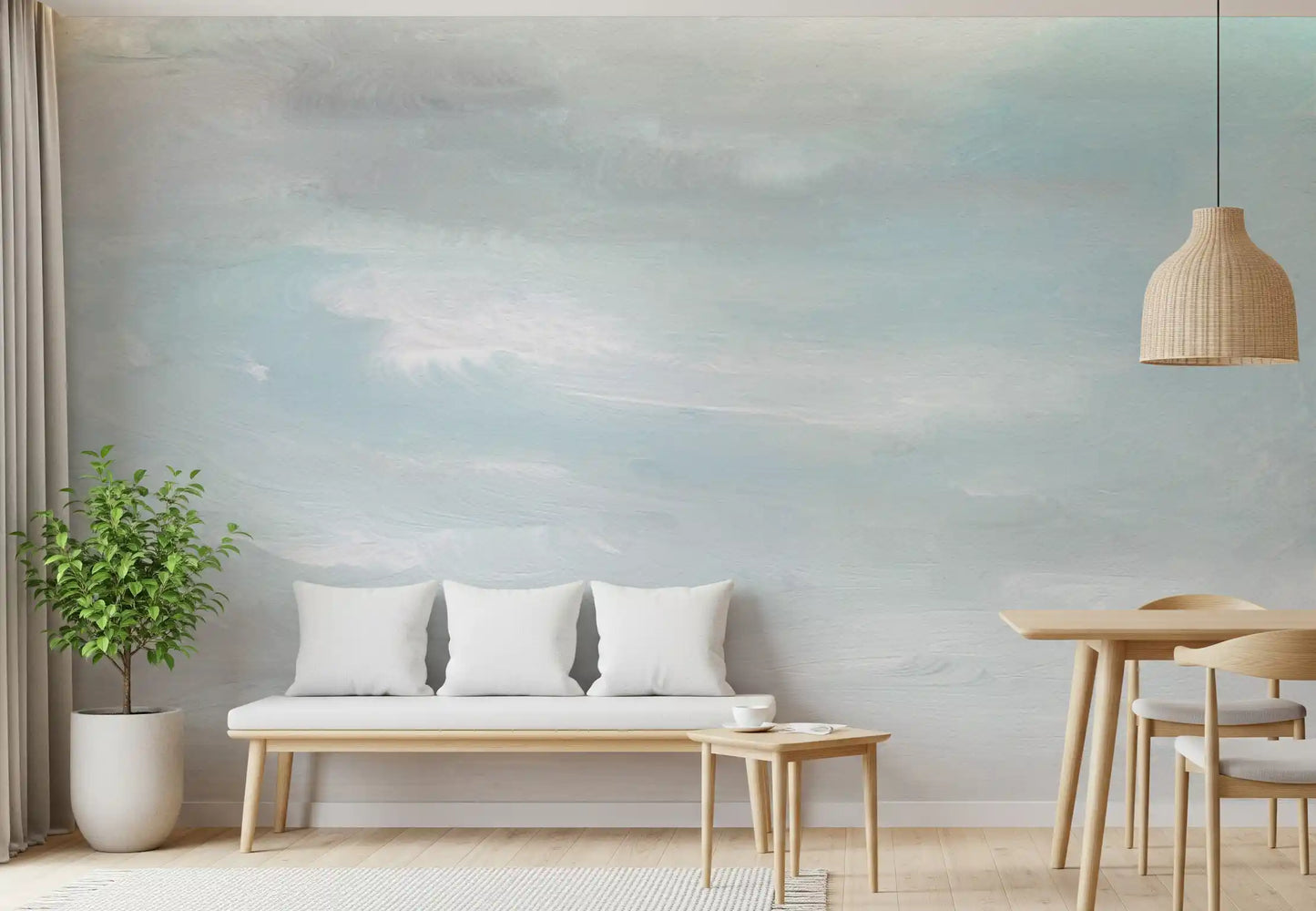 Ethereal Sky Wash Wall Mural