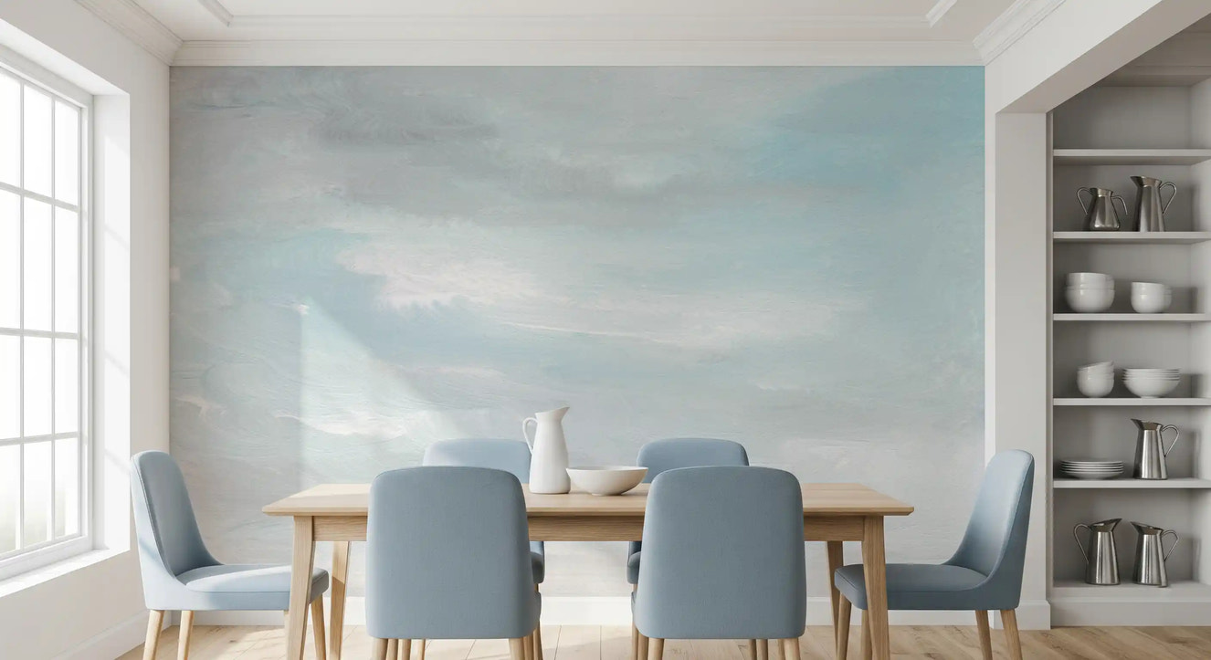 Ethereal Sky Wash Wall Mural