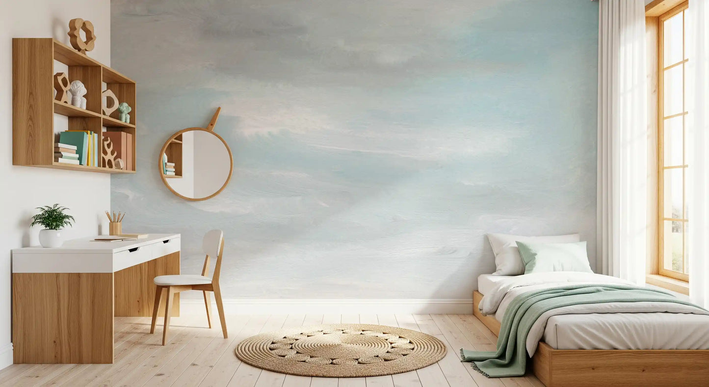 Ethereal Sky Wash Wall Mural