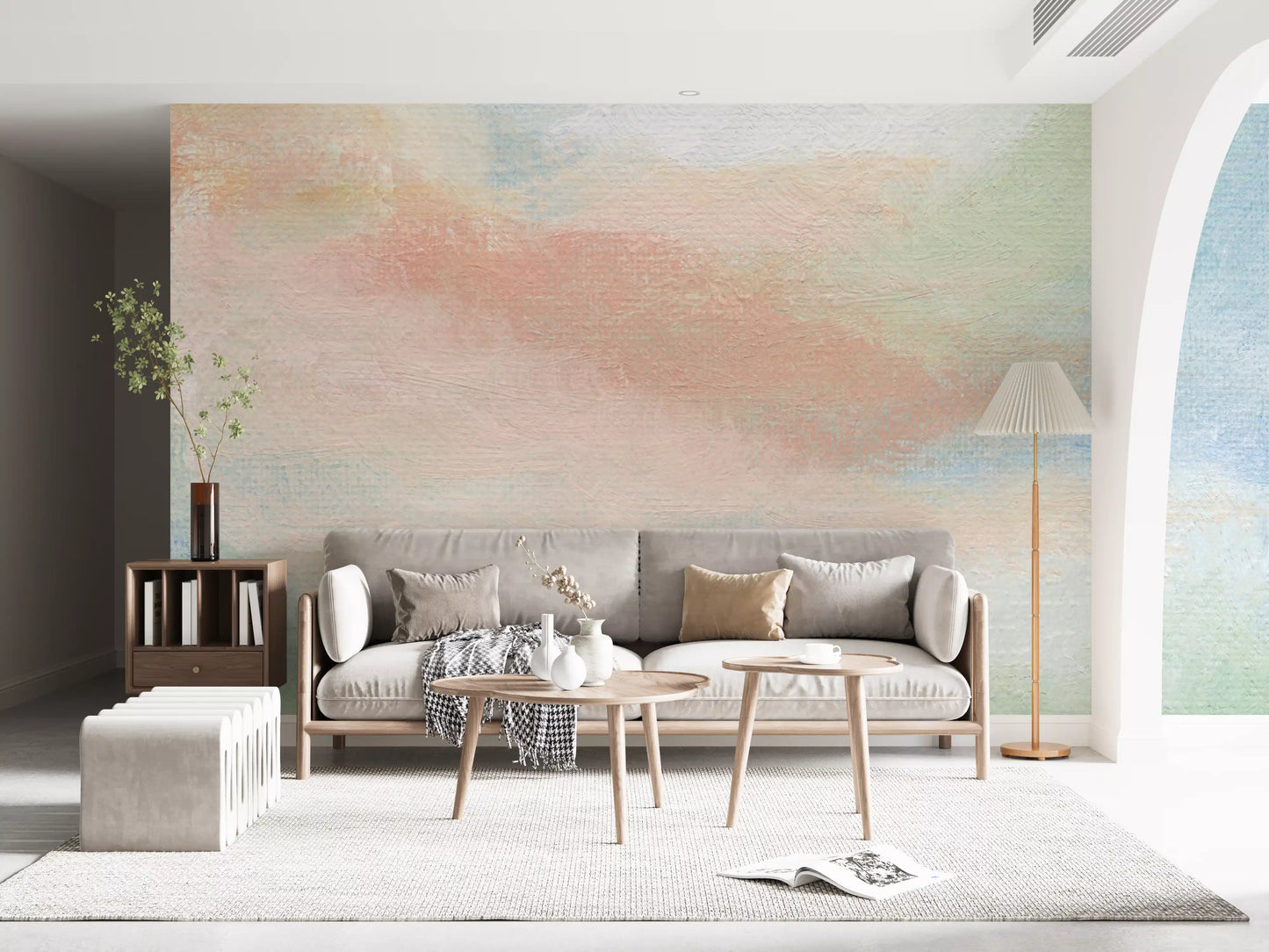 Ethereal Brushstroke Hues Wall Mural