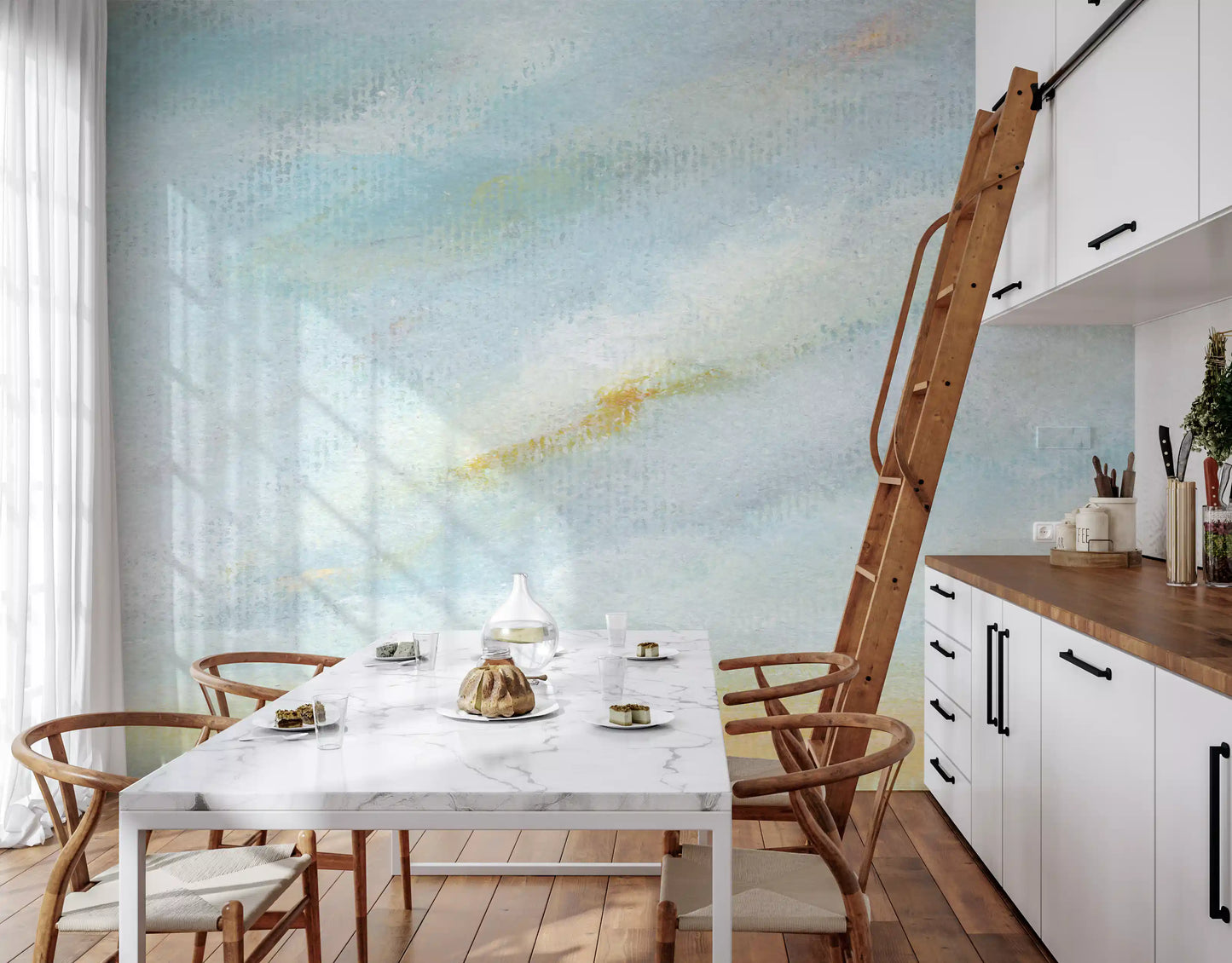 Serene Sky Whisper Wall Mural