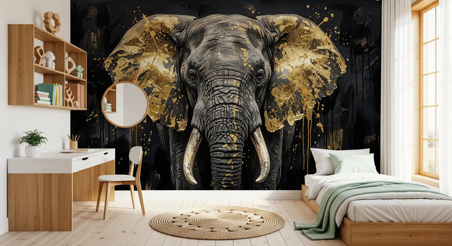 Grandeur wall mural featured in a bedroom 