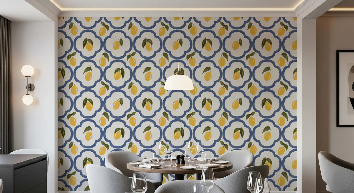 Mediterranean Leomons Decor Wallpaper⁠