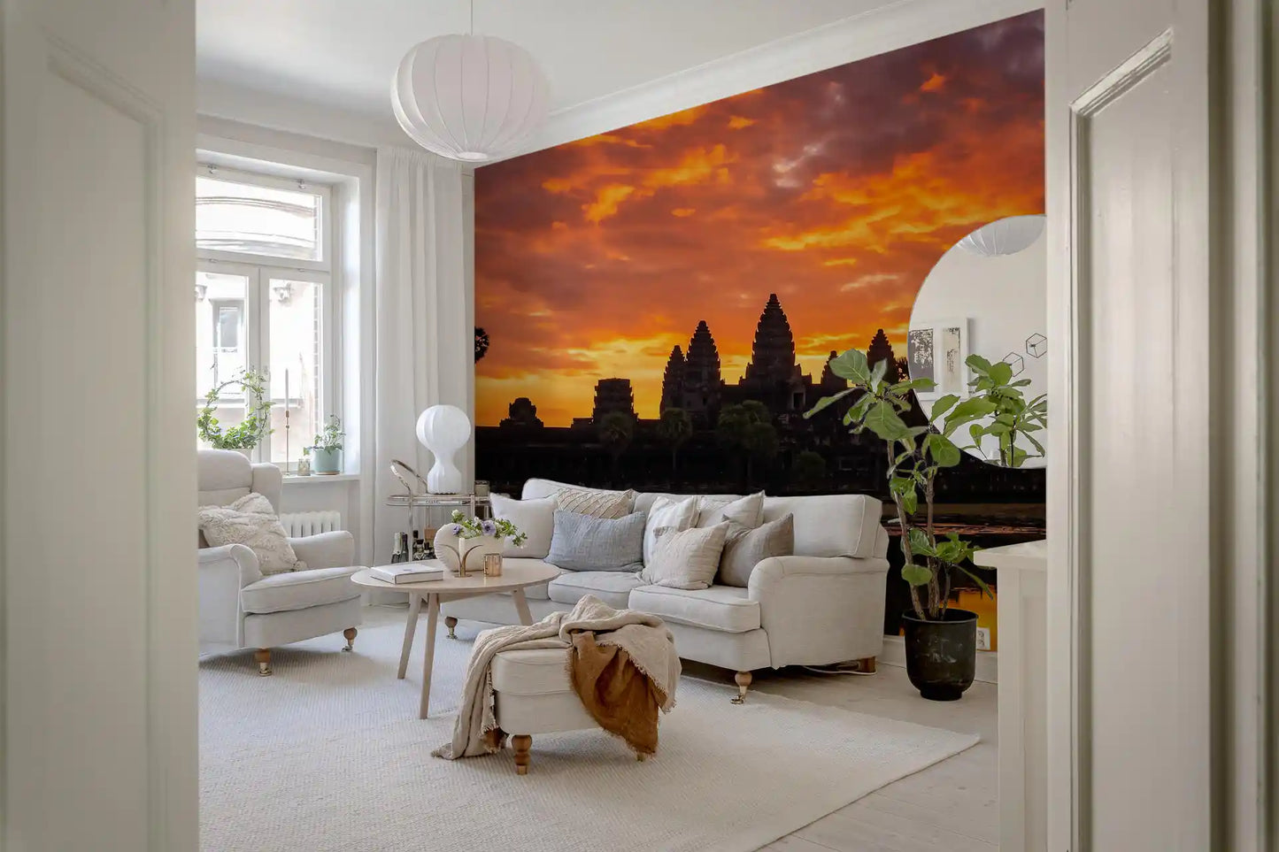 Sacred Glow Reflection Wall Mural