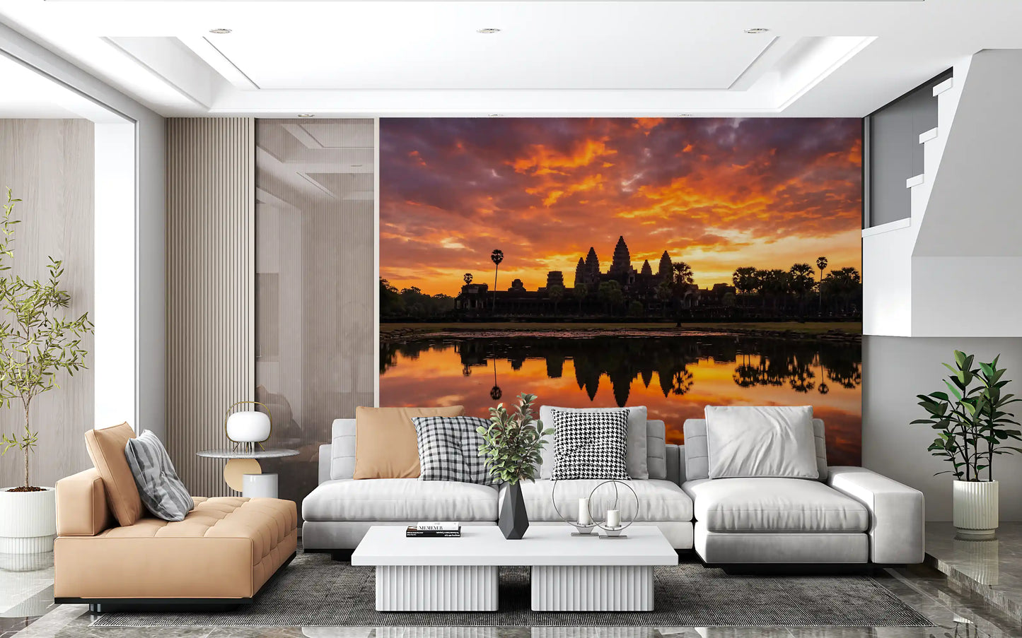 Sacred Glow Reflection Wall Mural