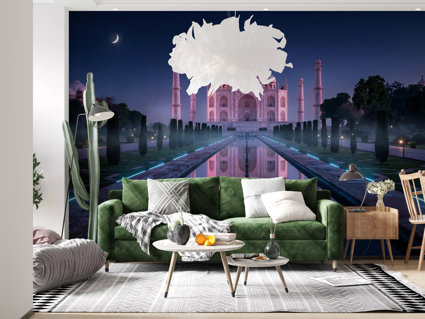 Midnight Majesty at Taj Mahal Wall Mural