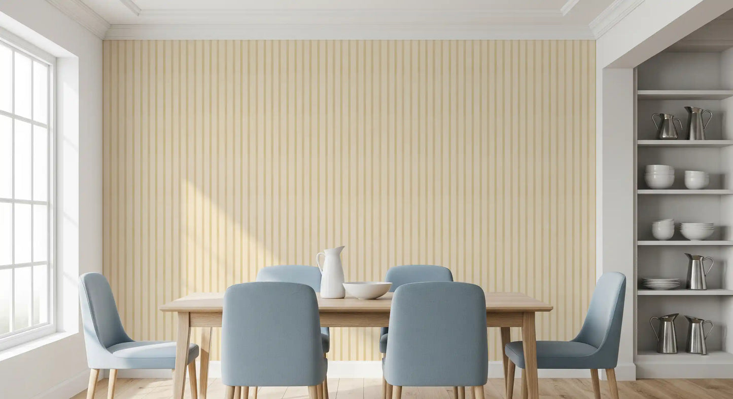 Soft Candy Stripes On Canvas Wallpaper⁠