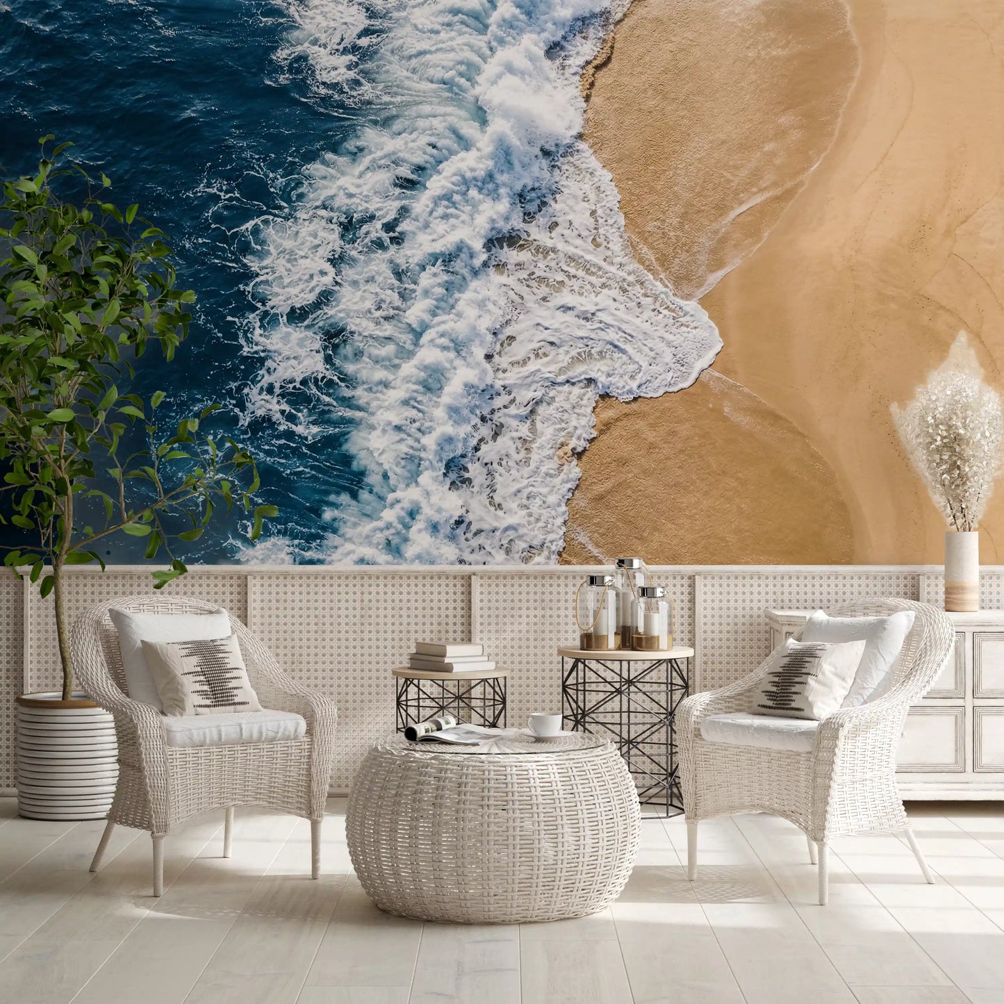 Sea Vs Land Wall Mural